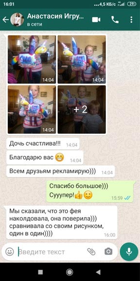 Отзыв о сшитом на заказ брендированном персонаже